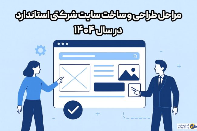 مراحل-طراحی-و-ساخت-سایت-شرکتی-استاندارد-در-سال-۱۴۰۴-آسان-سایت